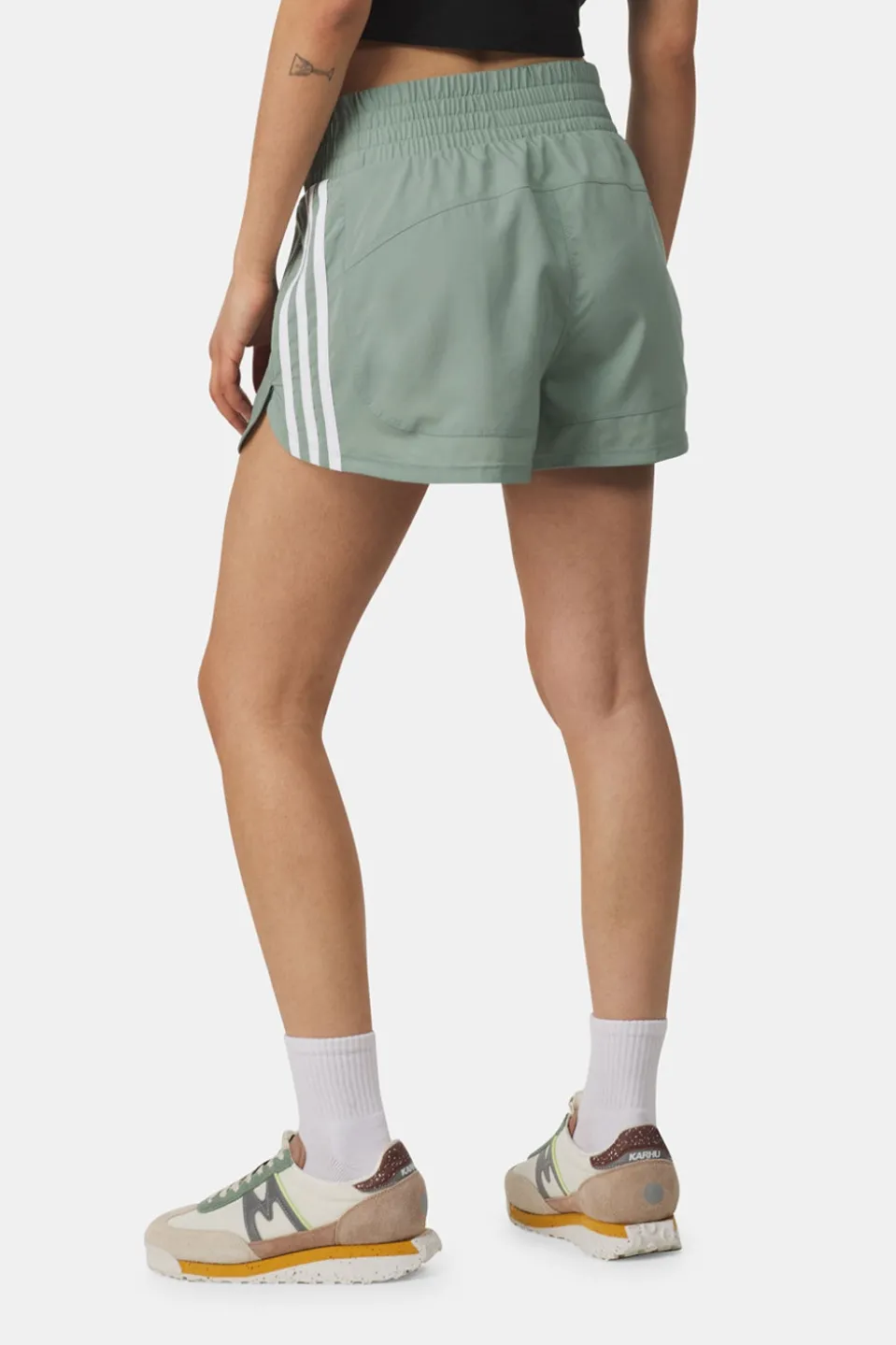 adidas Pacer Training 3-Stripes Geweven High-Rise Short Dames