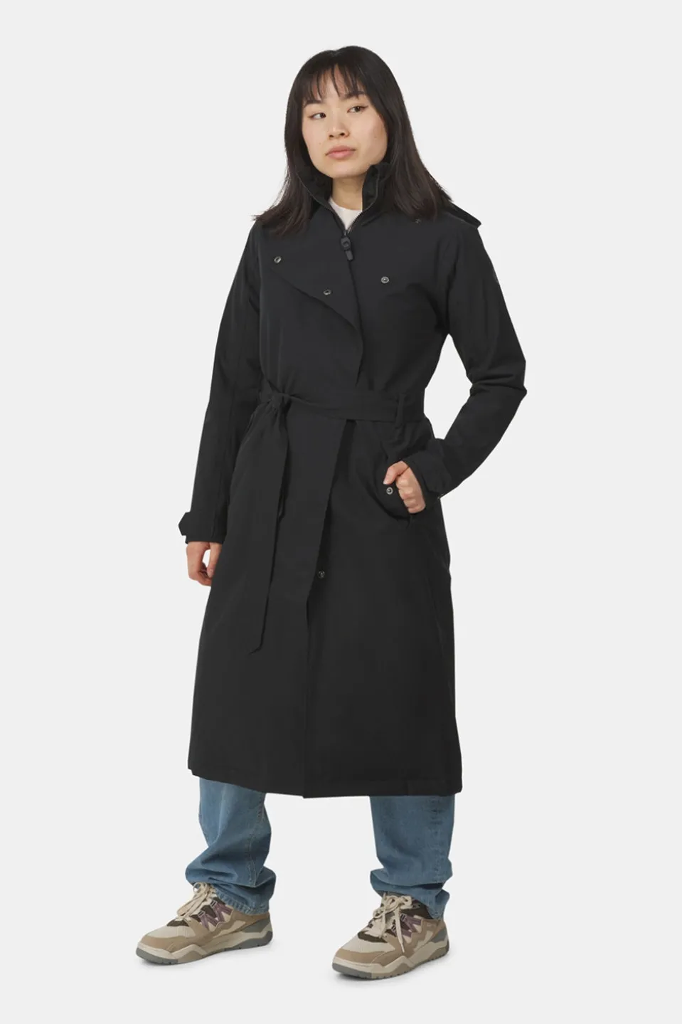 AGU Winter Trench Coat Long Rain Urban Outdoor Jas Dames