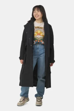 AGU Winter Trench Coat Long Rain Urban Outdoor Jas Dames