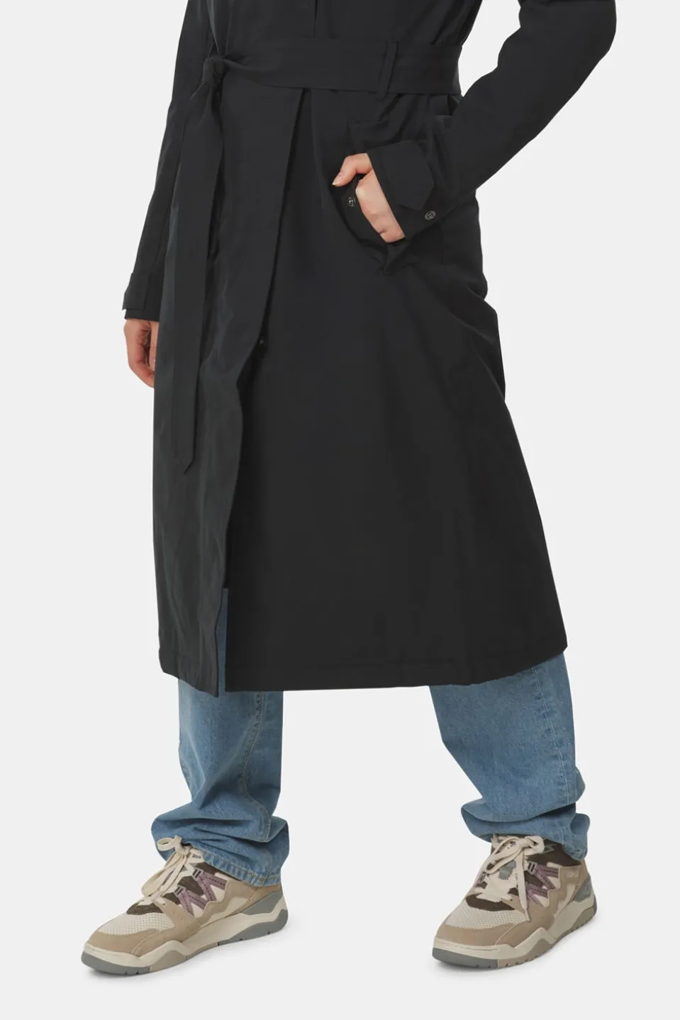 AGU Winter Trench Coat Long Rain Urban Outdoor Jas Dames