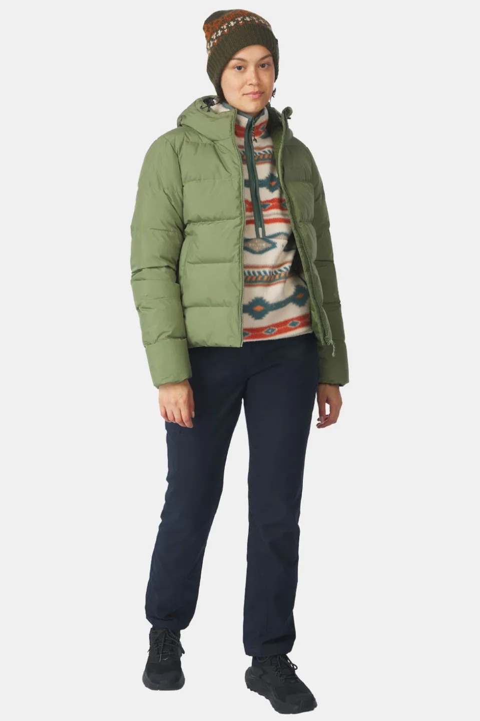 Ayacucho Aarhus Recycled Cropped Hoody Donsjas Dames