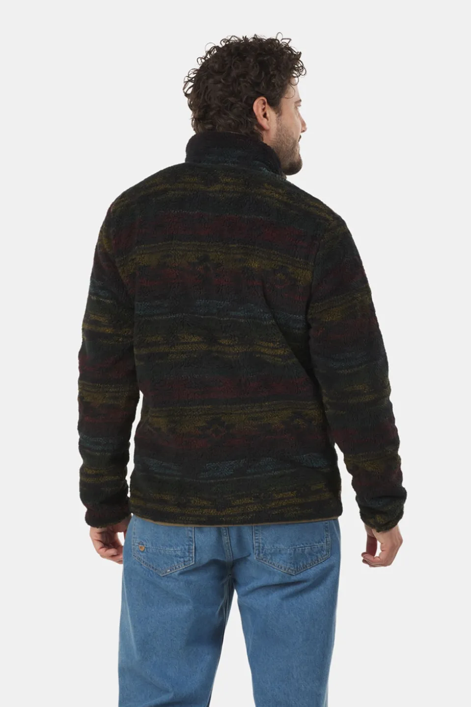 Ayacucho Chalten Printed Snap Button Fleecevest