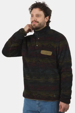 Ayacucho Chalten Printed Snap Button Fleecevest