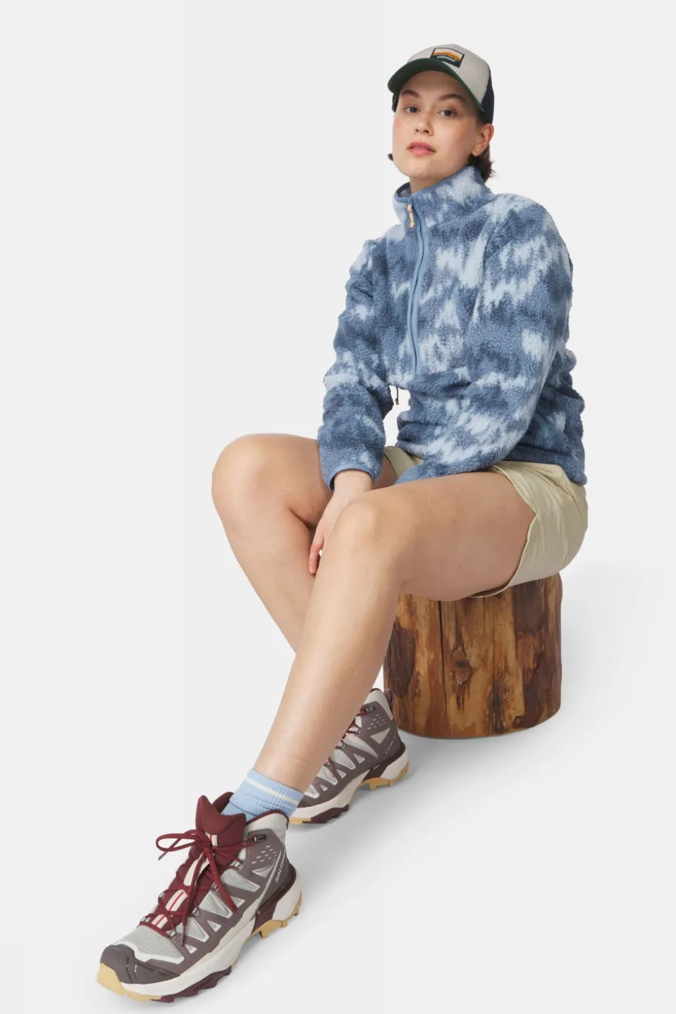 Ayacucho Flynn Printed 1/2 Zip Fleecetrui Dames