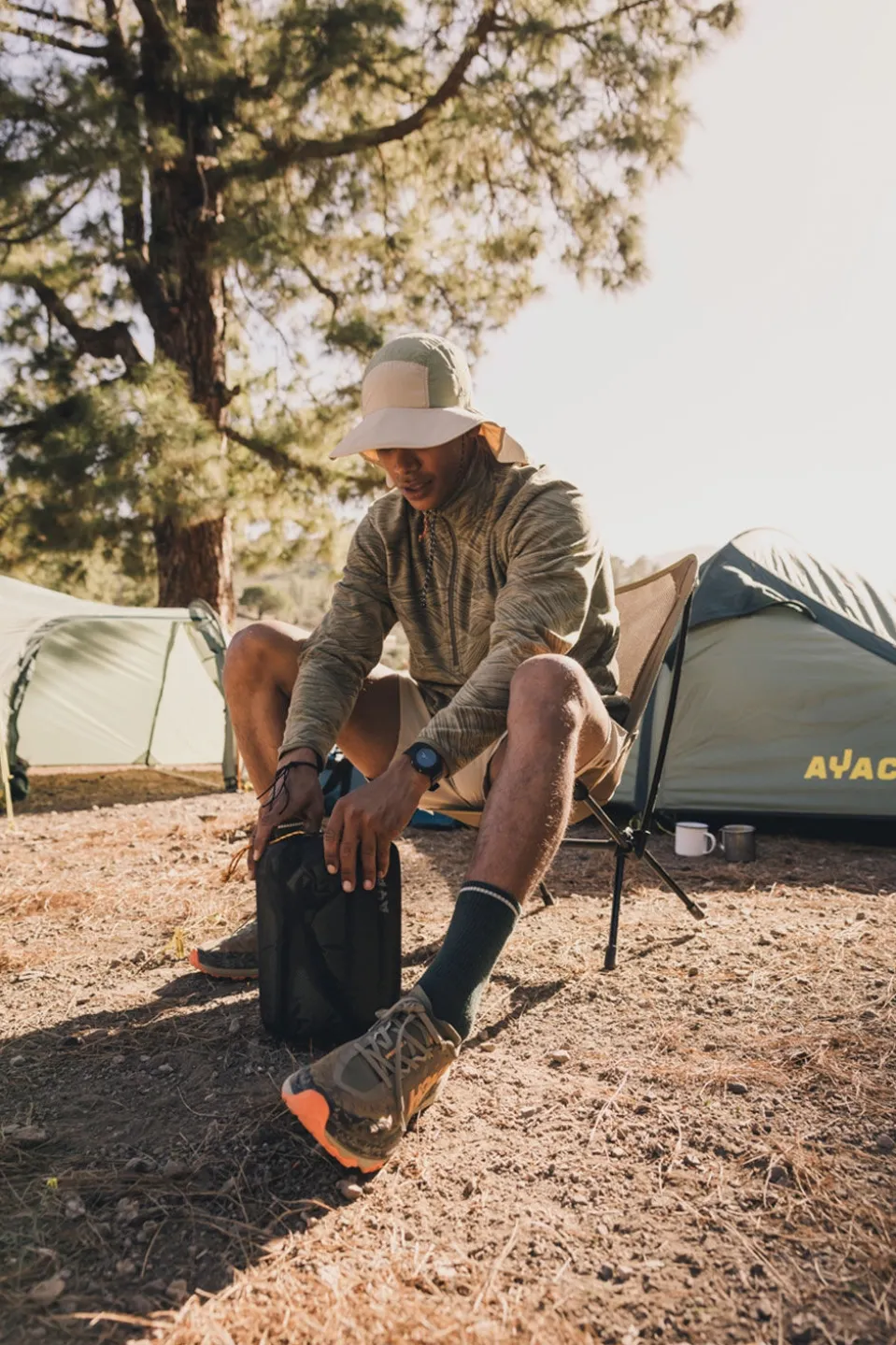 Ayacucho Wave Printed 1/2 Zip Fleecetrui