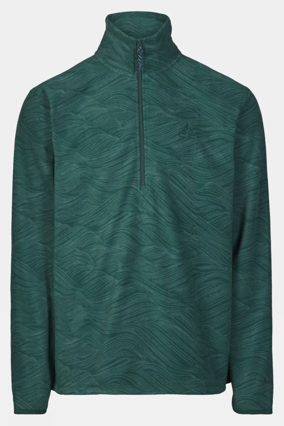 Ayacucho Wave Printed 1/2 Zip Fleecetrui