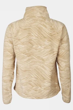 Ayacucho Wave Printed 1/2 Zip Fleecetrui Dames