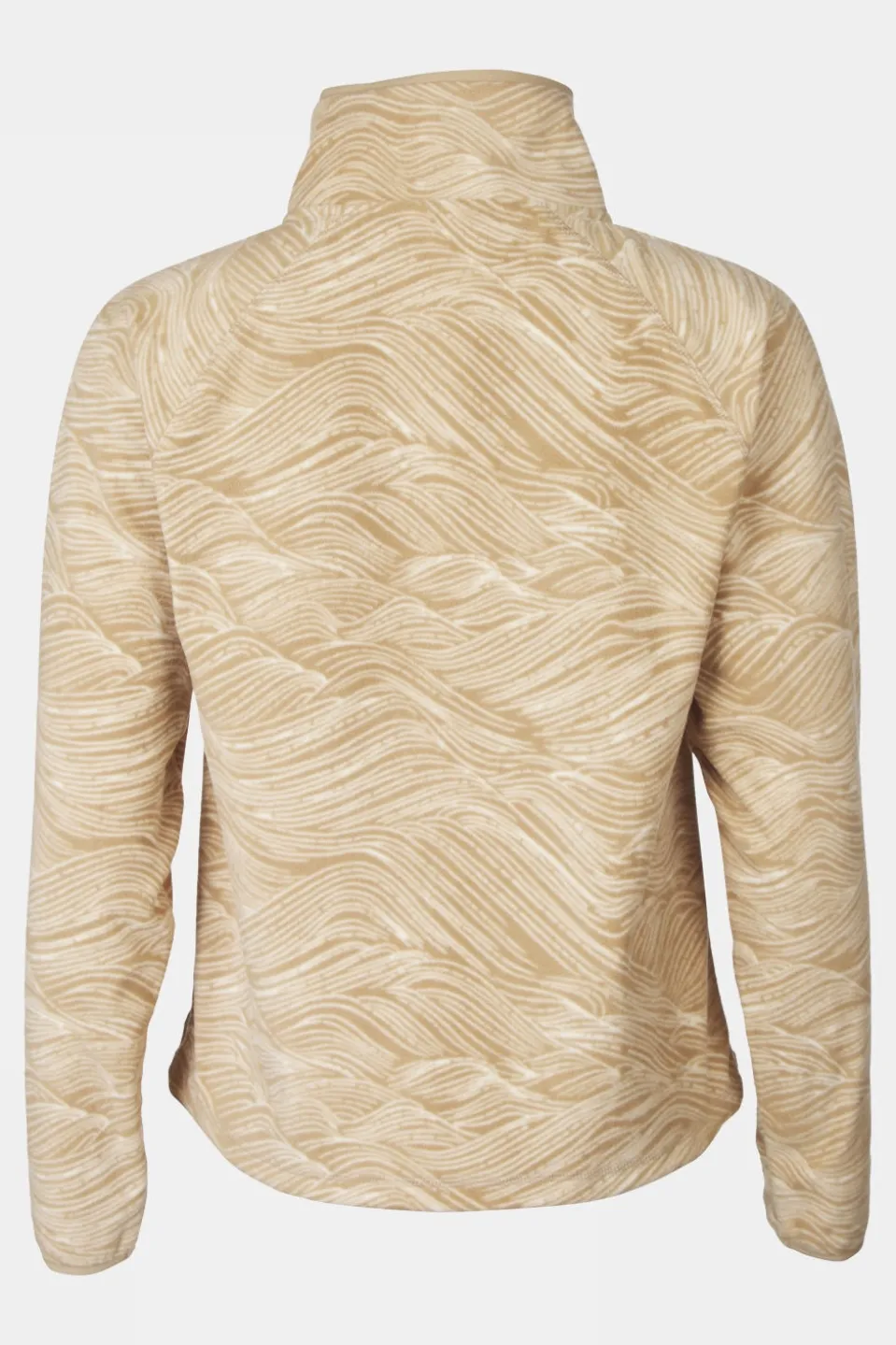 Ayacucho Wave Printed 1/2 Zip Fleecetrui Dames