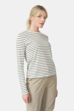 Ayacucho Womens Long Sleeve Striped T-Shirt