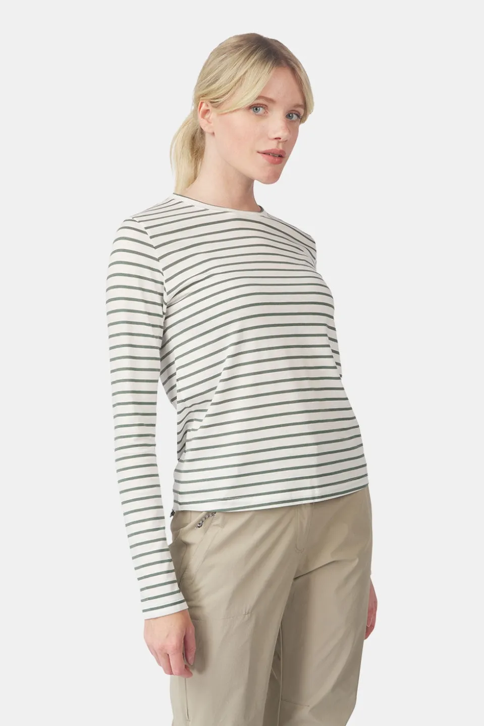 Ayacucho Womens Long Sleeve Striped T-Shirt