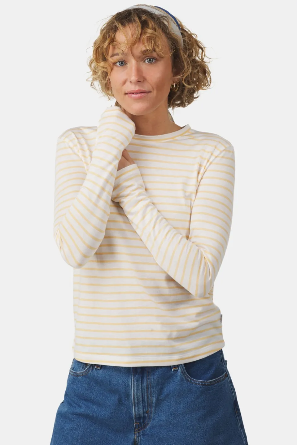 Ayacucho Womens Long Sleeve Striped T-Shirt