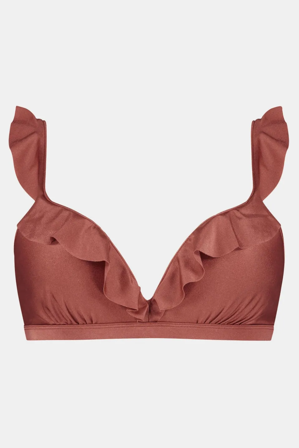 Beachlife Chocolate Shine Padded Wired Bikini Top