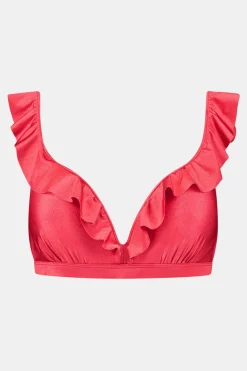 Beachlife 106D - Red Shine Padded Wired Top Bikini Top Dames