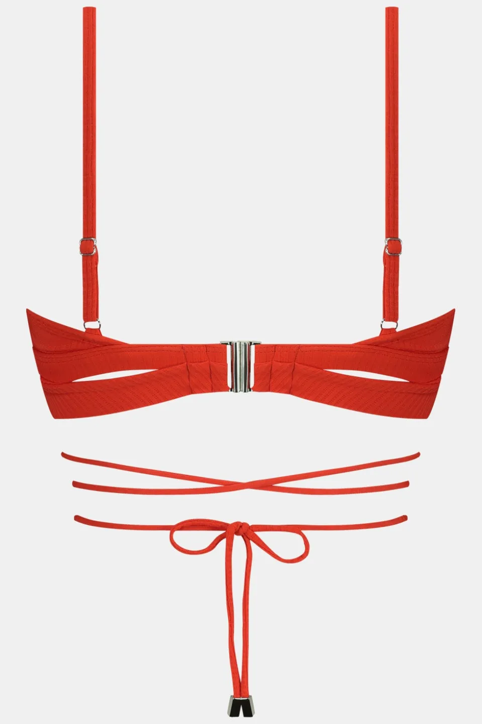 Beachlife Fiery Red Padded Wired Bikini Top