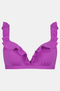 Beachlife Purple Flash Padded Wired Bikini Top