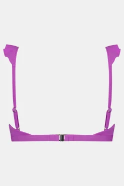 Beachlife Purple Flash Padded Wired Bikini Top