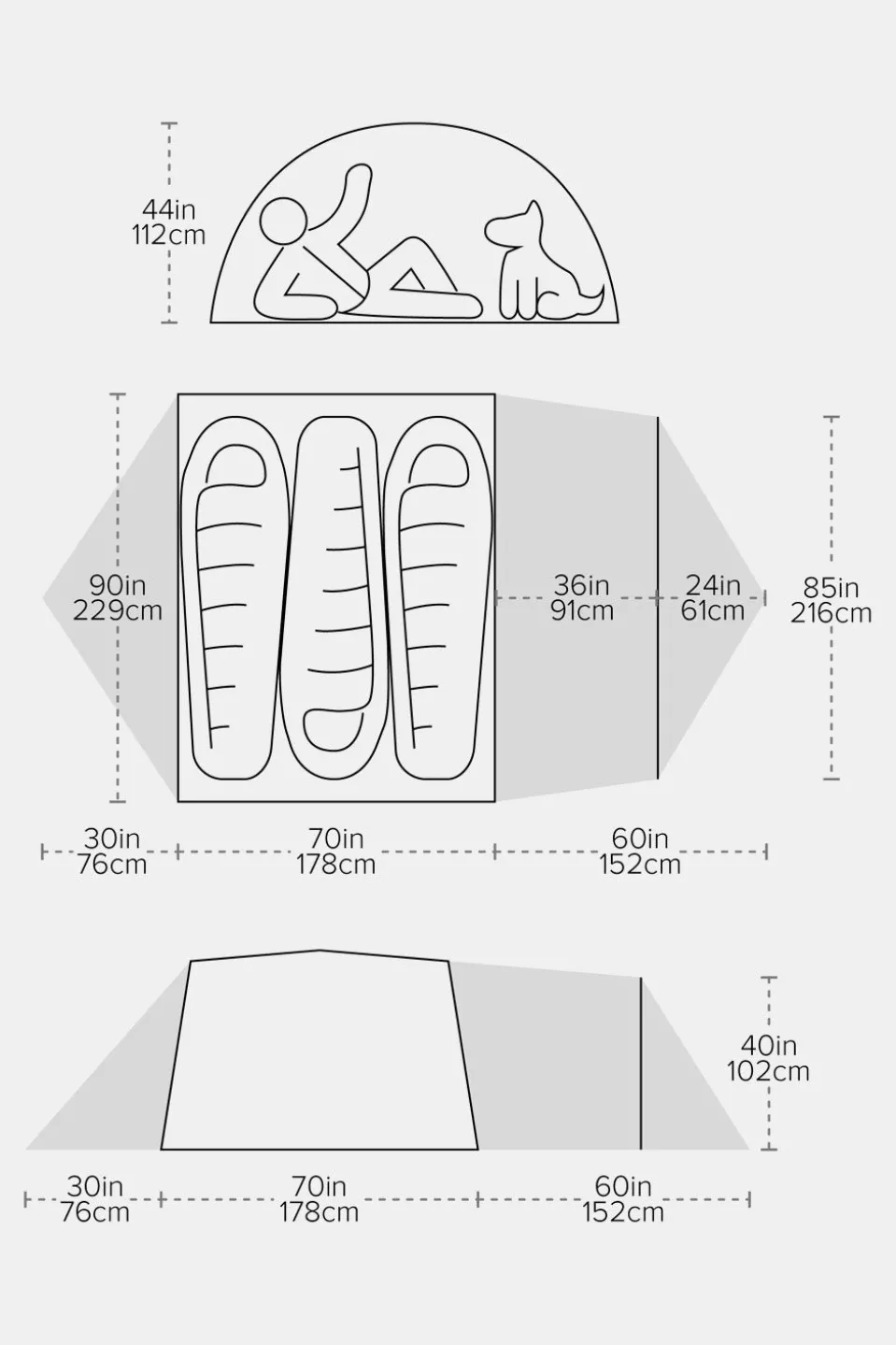 Big Agnes Blacktail 3 Hotel Tent 3P