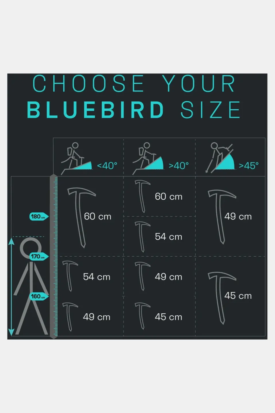 Blue Ice Bluebird 54cm IJsbijl