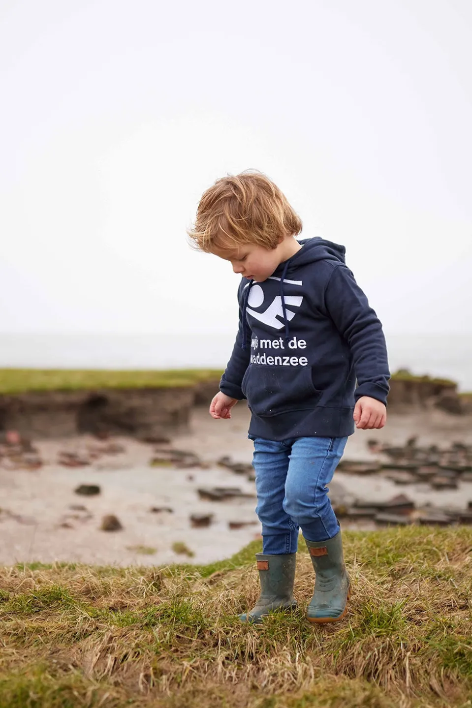 Blue Loop Originals Wijs Met De Waddenzee Hoodie Trui Junior