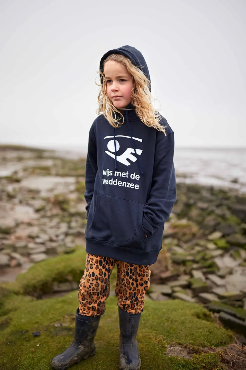 Blue Loop Originals Wijs Met De Waddenzee Hoodie Trui Junior
