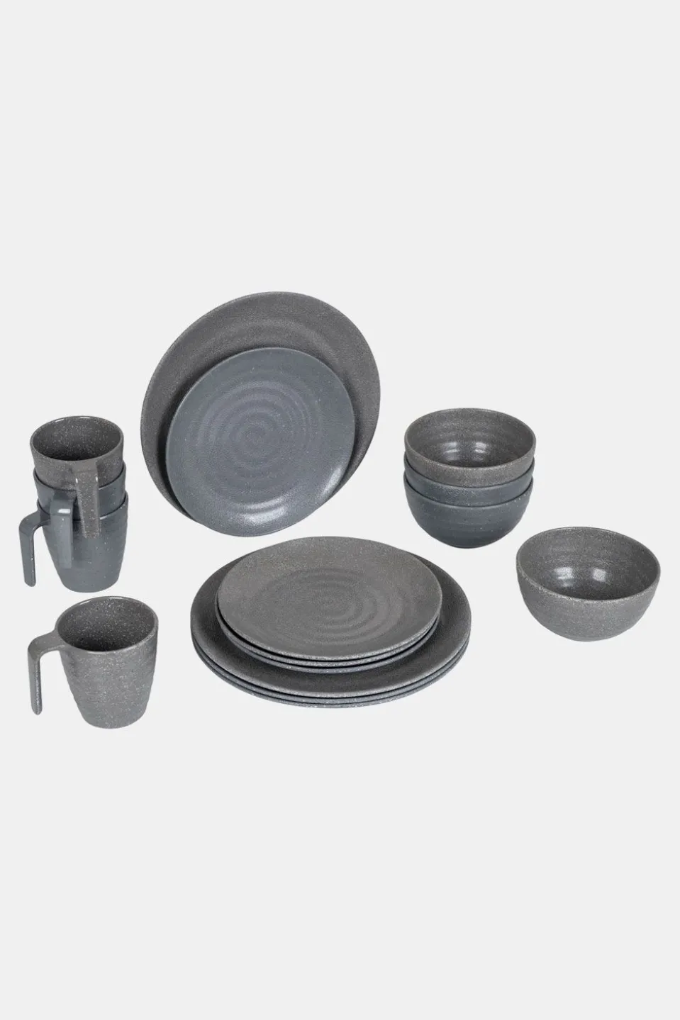 Bo-Camp Servies 100% Melamine 16-Delig Stone