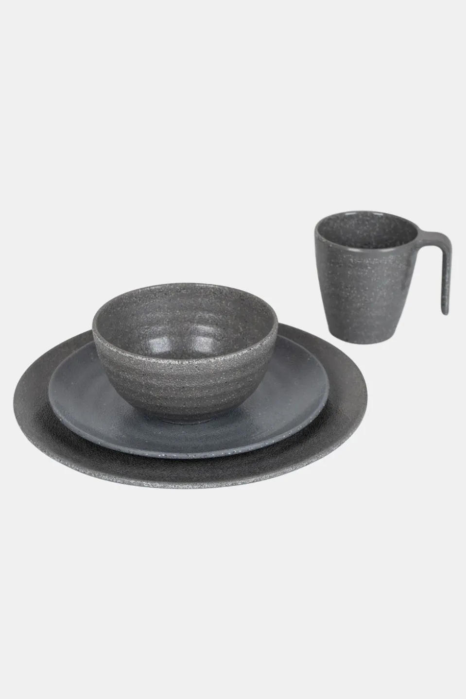 Bo-Camp Servies 100% Melamine 16-Delig Stone