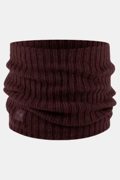 Buff Knitted Norval Maroon Nekwarmer