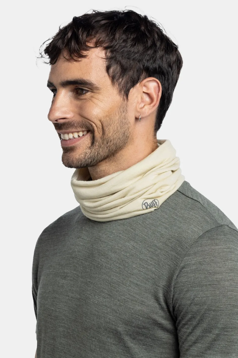 Buff Merino Lightweight Solid Pistachio Buff