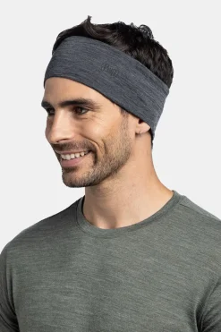 Buff Merino Wool Solid Grey Hoofdband