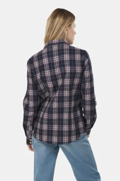 Buitenmens Flannel Melton Ruit Blouse Dames