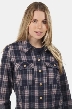 Buitenmens Flannel Melton Ruit Blouse Dames