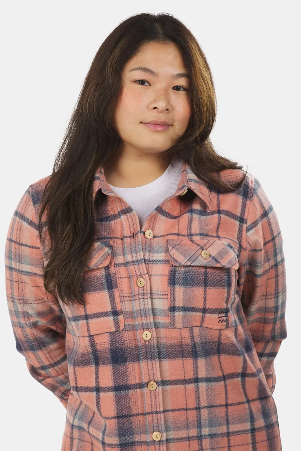 Buitenmens Flannel Melton Ruit Blouse Dames