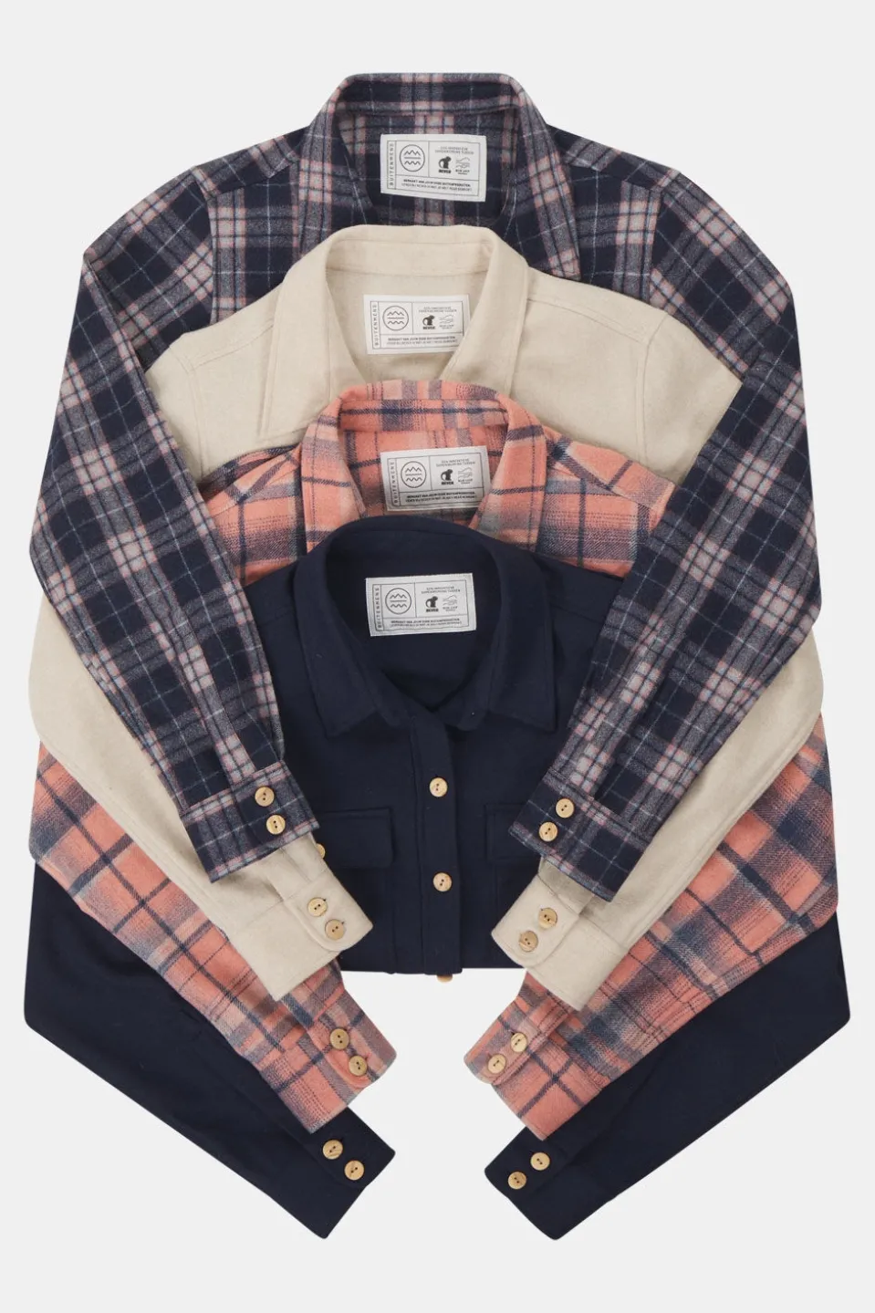 Buitenmens Flannel Melton Ruit Blouse Dames