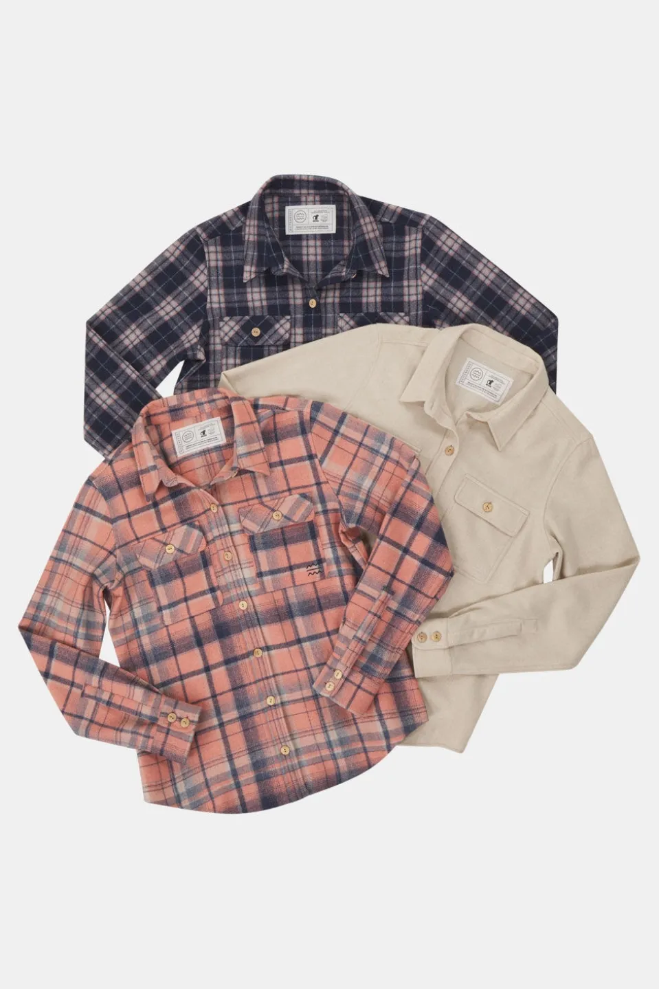 Buitenmens Flannel Melton Ruit Blouse Dames