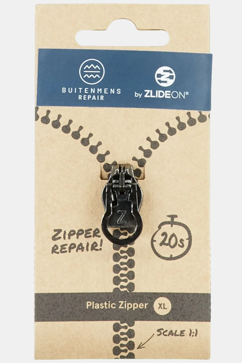 Buitenmens Plastic Zipper XL Rits