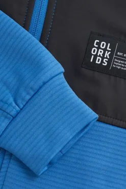 Color Kids Fleece Stretch Jacket W. Hood Midlayer Fleecevest Junior