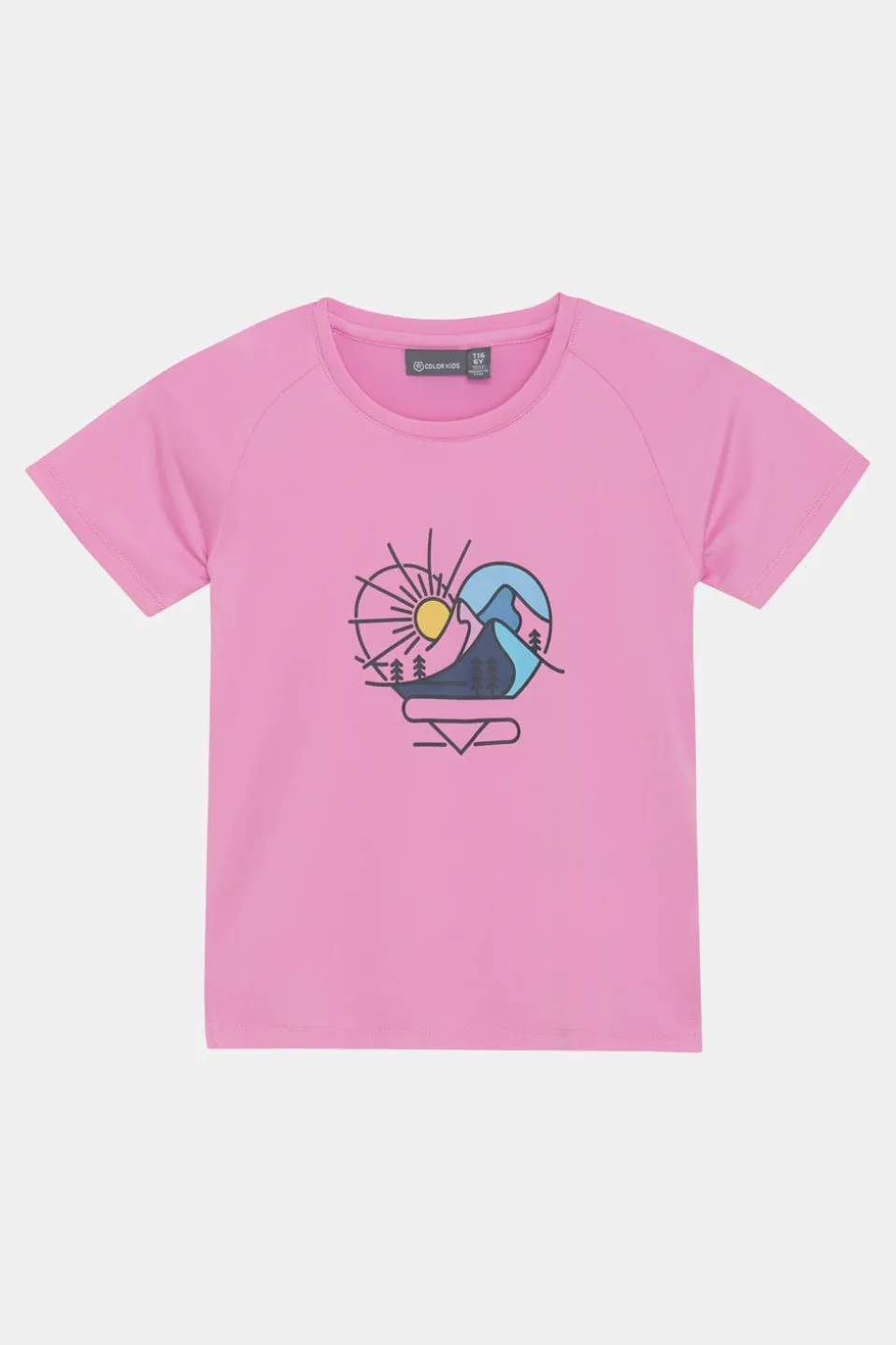 Color Kids T-Shirt W. Print -S/S Base Layer T-Shirt Junior