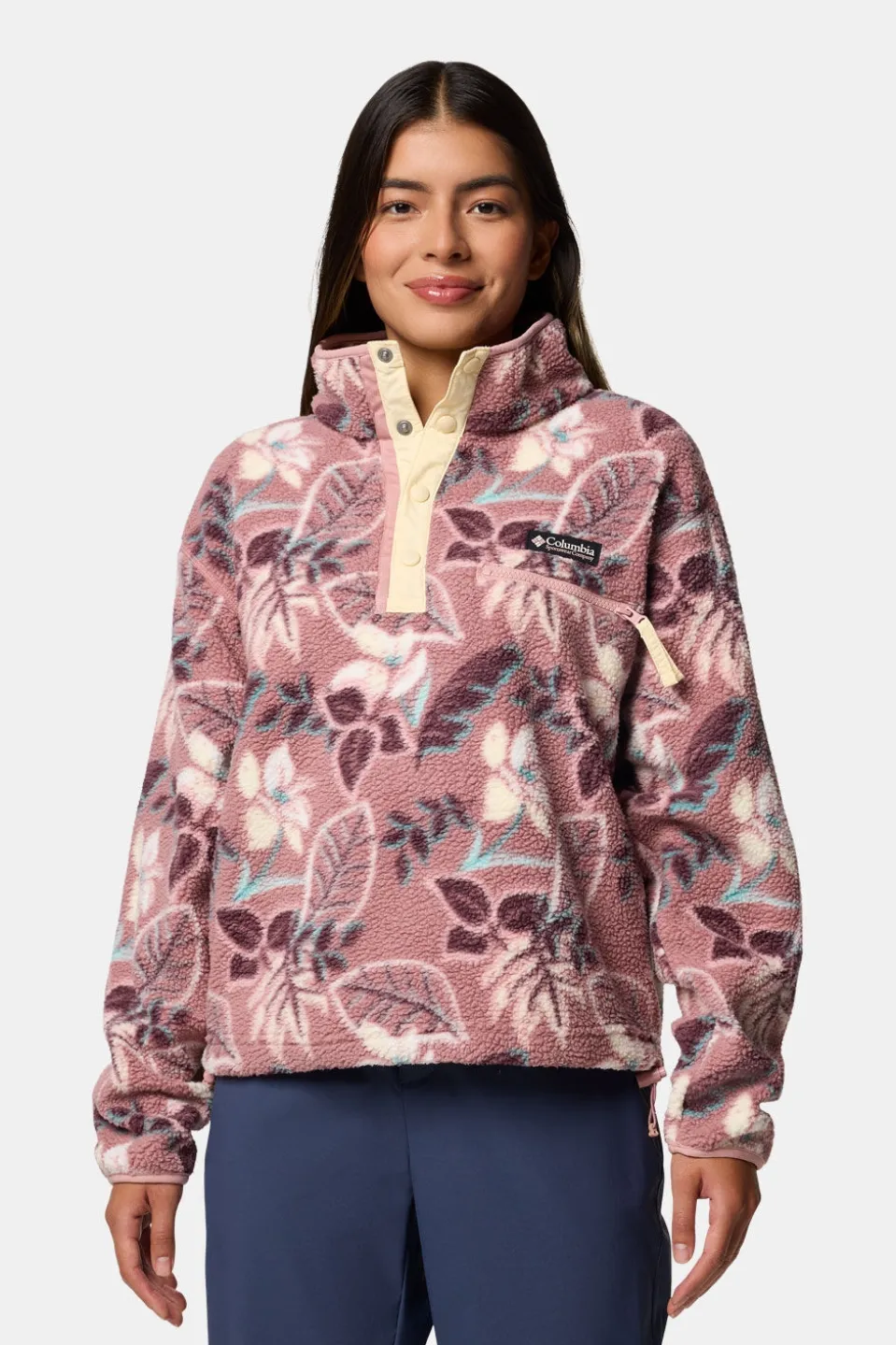 Columbia Helvetia II Printed Cropped Fleece Dames
