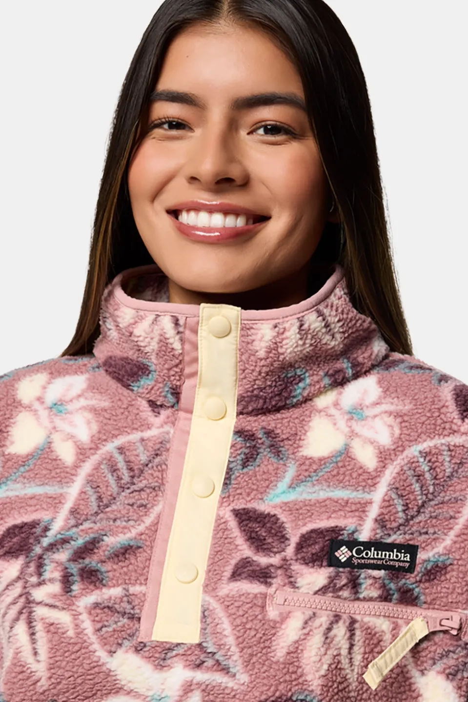Columbia Helvetia II Printed Cropped Fleece Dames