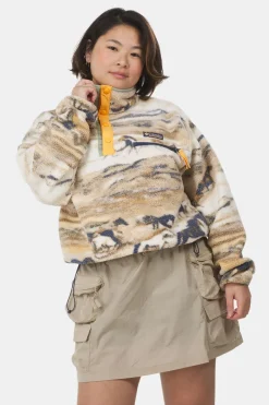 Columbia Helvetia II Printed Cropped Fleece Dames