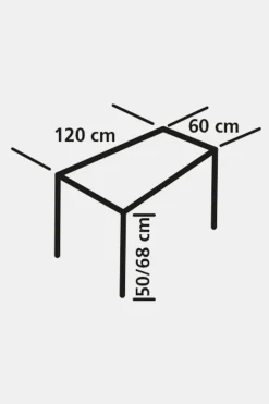 Eurotrail Cadiz L Campingtafel 120 x 61 x 68 cm