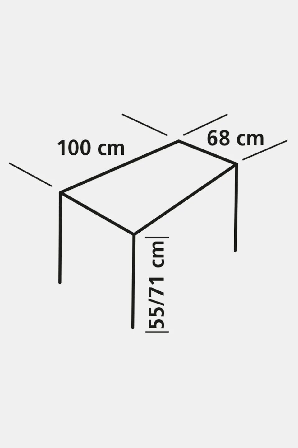 Eurotrail Rochefort L 100X68 Campingtafel