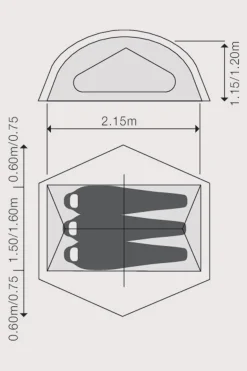 Exped Lyra III 3-Persoons Koepeltent