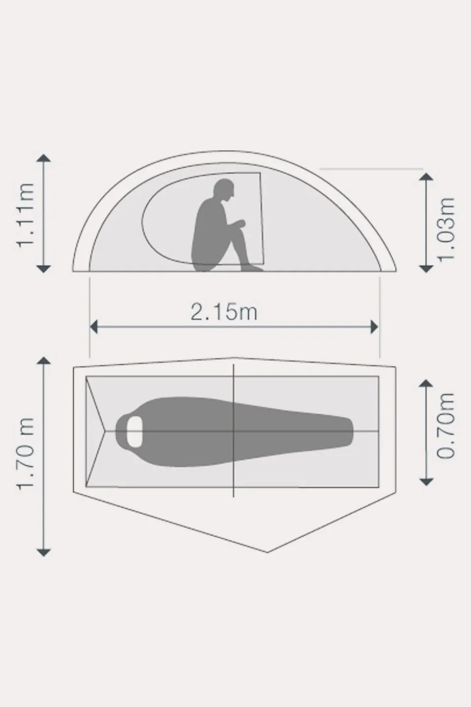 Exped Mira I HL 1-Persoonstent