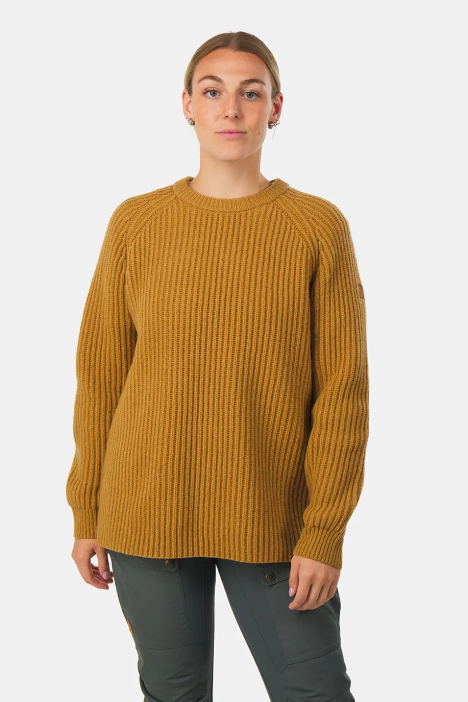 Fjällräven Övik Rib Sweater Wollen Trui Dames