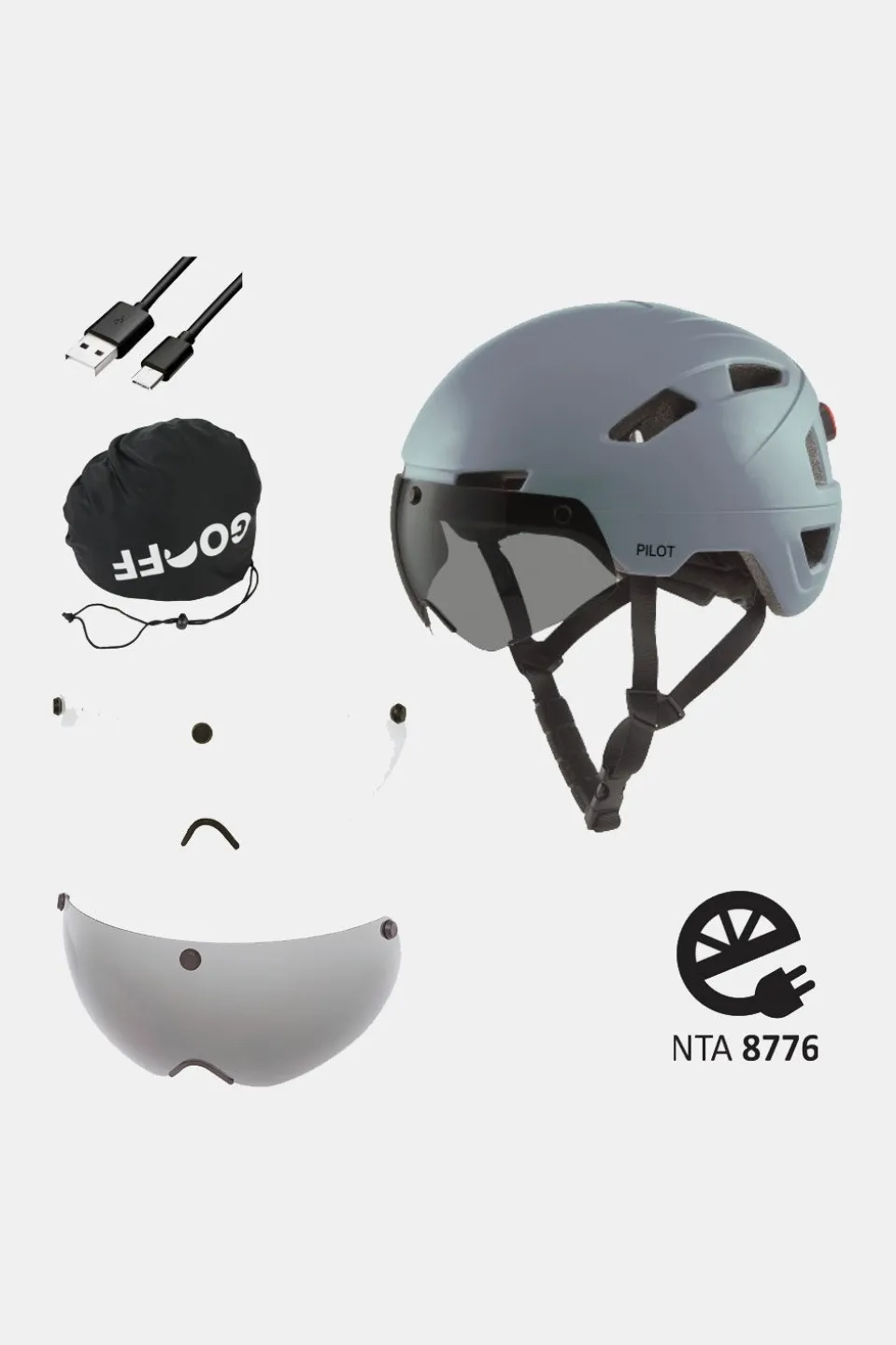GOOFF Pilot Speedpedelec Helm