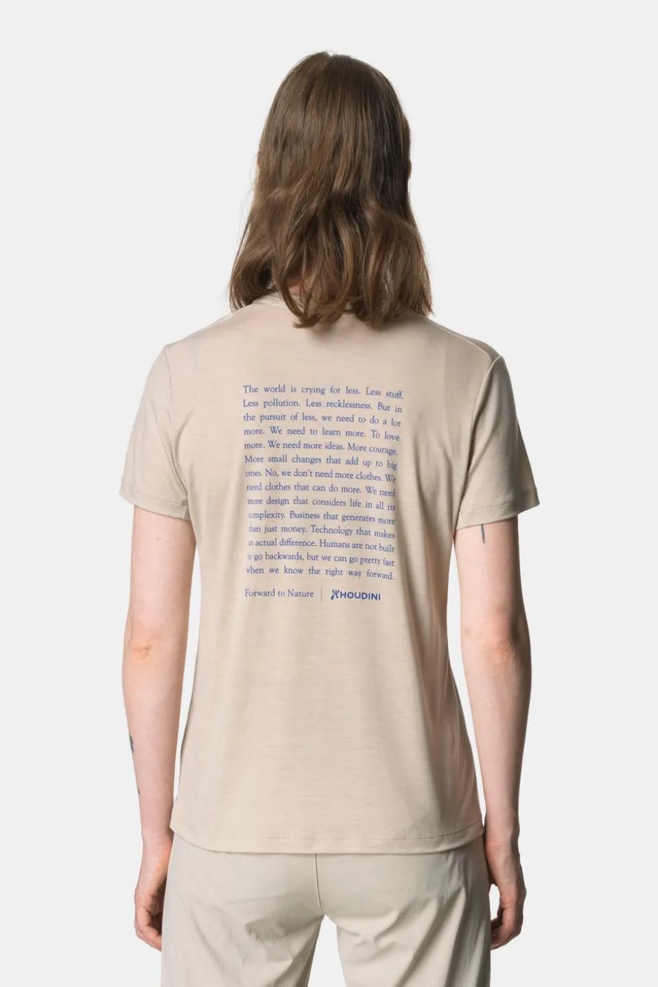 Houdini Tree Message T-shirt Dames