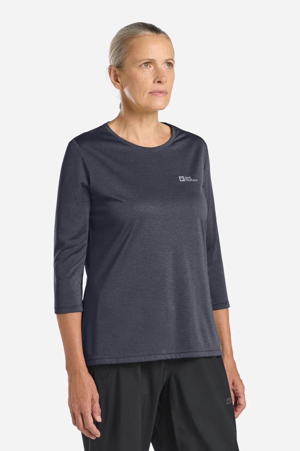 Jack Wolfskin Crosstrail 3/4 Sleeve Tee Shirt Dames