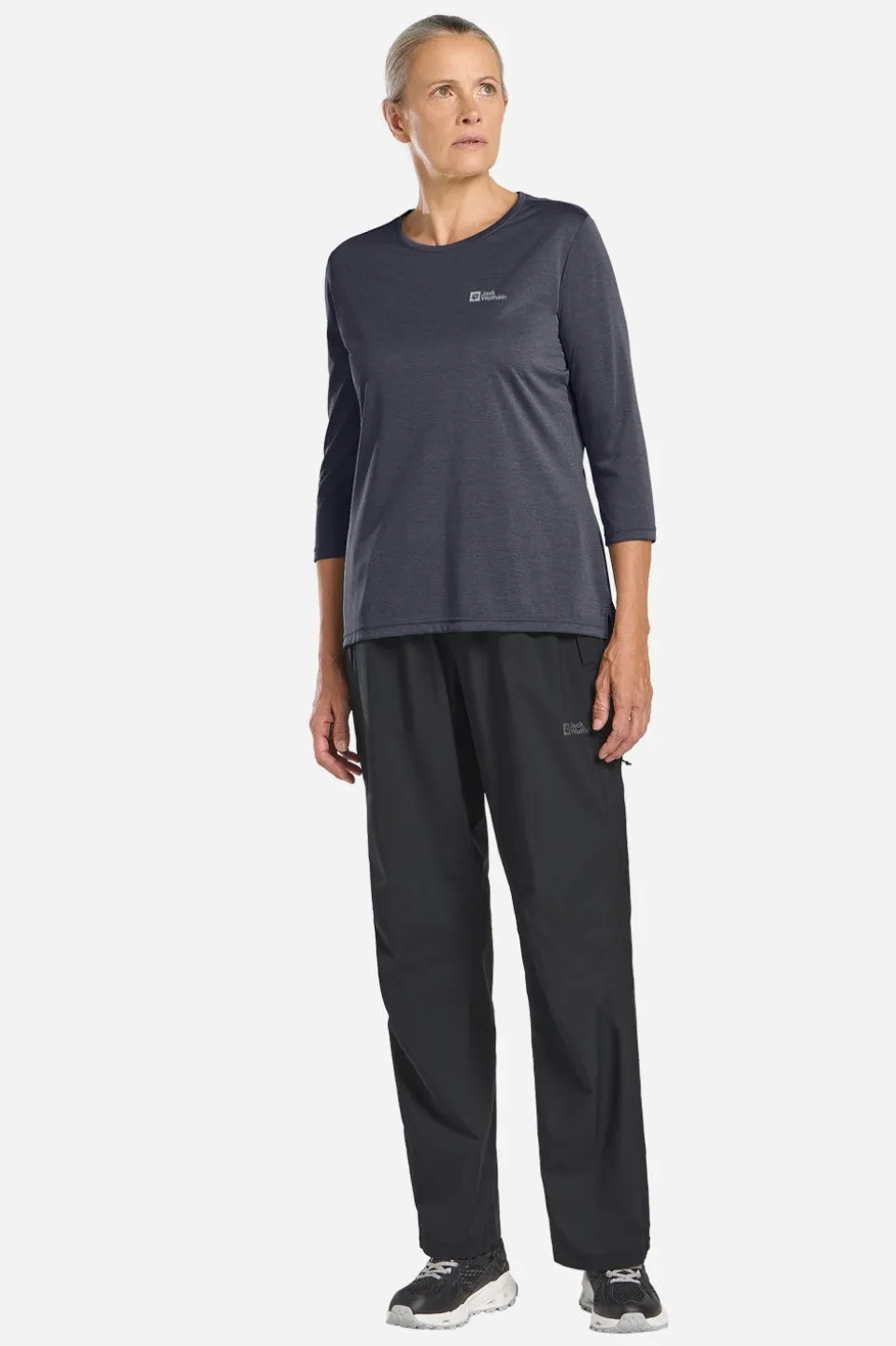 Jack Wolfskin Crosstrail 3/4 Sleeve Tee Shirt Dames