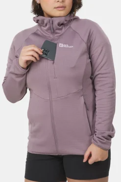 Jack Wolfskin Kolbenberg Hooded FZ Fleecevest Dames